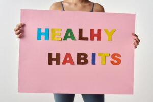 A picture written healthy habits