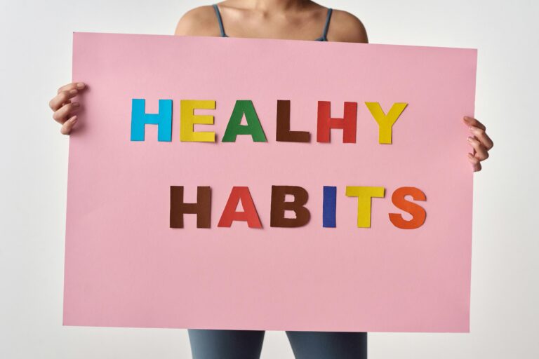 A picture written healthy habits